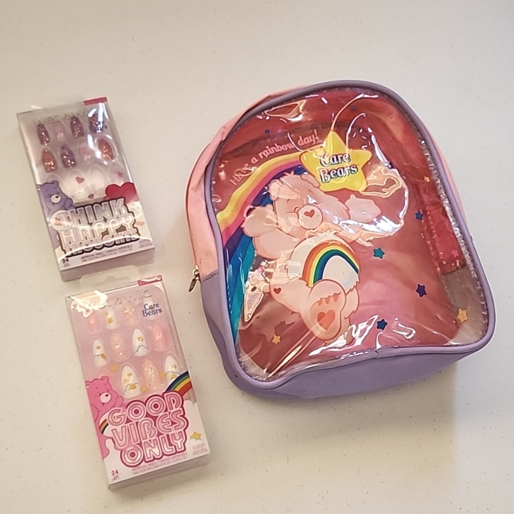 Care bear mini backpack and nails